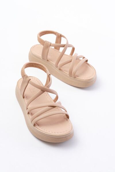 infon shoes creation 24413-841 Nut Wedge Heel Women's Sandals