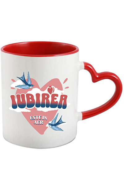 StoryGift Romania Cana iubirea este in aer pasari Valentine's Day, 330ml, Cer...