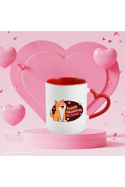 StoryGift Romania Happy Cat Mug, text CAT LOVERS CLUB, 330ml, Ceramic with Handle, With,STG