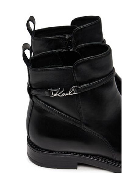 Karl Lagerfeld ghete de damă până la gleznă KL41444 negre