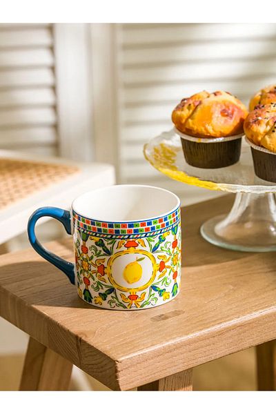 LC Waikiki Lcw Home Mixed Printed Porcelain Mug 320 ml