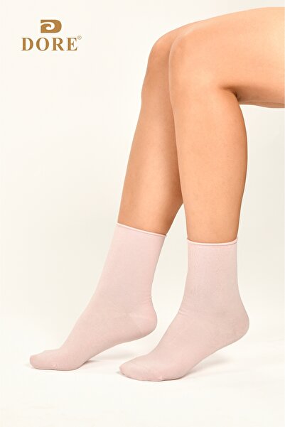 Dore Women's 3 Pairs Soft Comfort Model Elasticless & Seamless Bamboo Socket Socks Set of 3