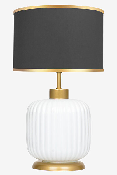 MINIMAL ETICARET VE BILGI TEKNOLOJILERI Intense White Gold - Gray - Glass Lampshade