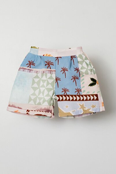 HAUSEkids 4-8 Yaş Adı Şahane Kız Çocuk Şort-Pembe