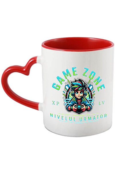 StoryGift Romania Cana cu Baiat Stil Anime Gamer Text Game Zone Nivelul Urmat...