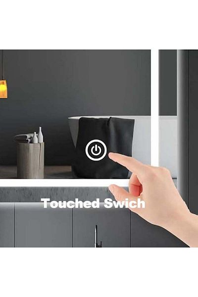 K Korman Oglindă de baie tactilă cu LED 60x80cm