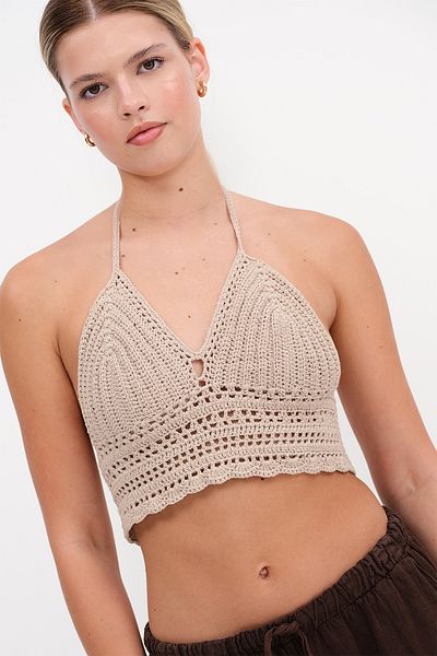 Addax Halter Crochet Bustier B13218-C3