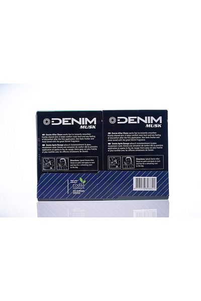 Denim Twin Aftershave, Assorted, 100 ml, Pack of 2