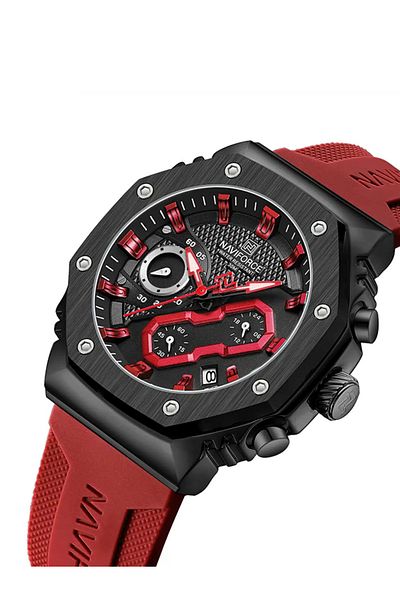Naviforce 8035G Men's Chronograph Sports Watch – Waterproof, Luminous, Silicone Strap