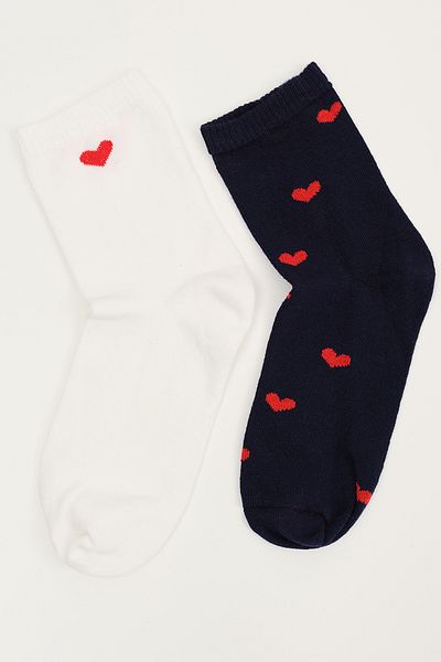 Addax Heart Double Socket Socks Çrp70