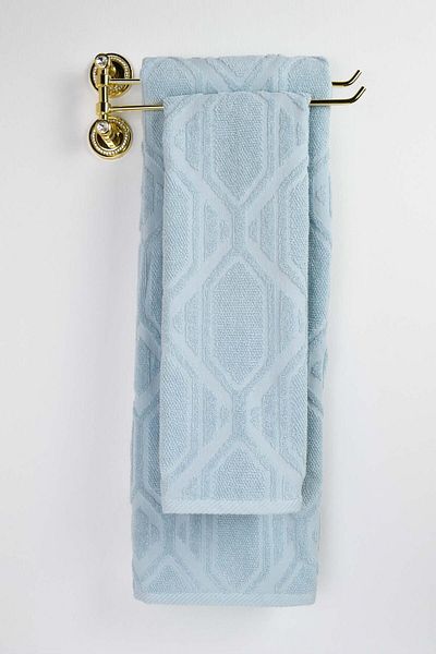 birizmoda Tomy Jacquard Bath Towel - Light Blue