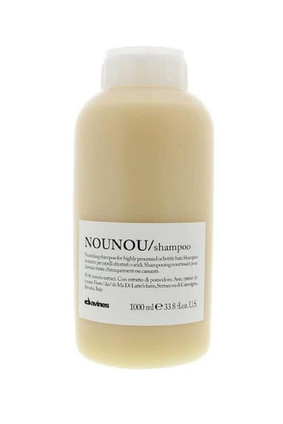 Davines Nounou Nourishing and Repairing Care Shampoo 1000 ml |   Shampoo for Dry and Damaged Hair