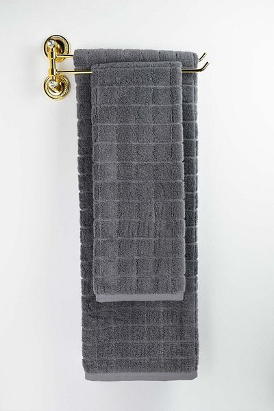 birizmoda Quatro Microcotton Bath Towel - Anthracite