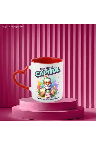 StoryGift Romania Mug A new chapter, a new reason to celebrate, old man, anniversary, 330m, With