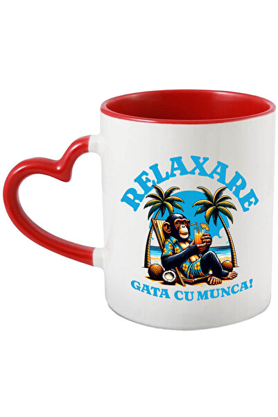 StoryGift Romania Cana cu Maimuta In Costum De Plaja Cu Flori Pe Sezlong Plaj...