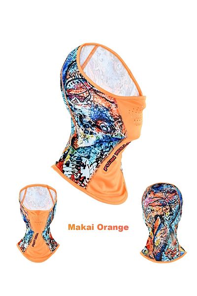 Fujin Pro Angler Sungaiter Neck Collar Makai Orange