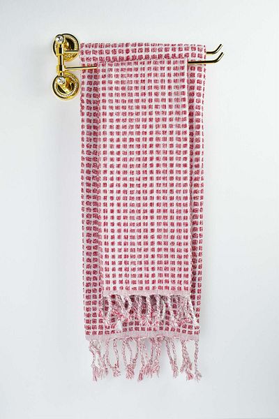 birizmoda Rever Bath Towel - Red-White