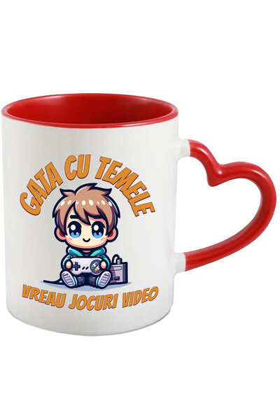 StoryGift Romania Cana cu Baiat Jocuri Video Text Gata Cu Temele Vreau Jocuri...