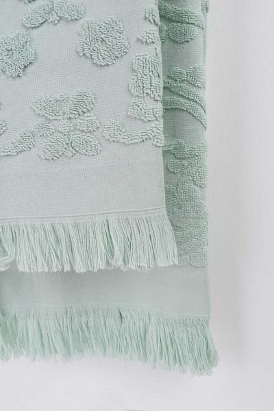 birizmoda Isabel Fringed Bath Towel - Mint