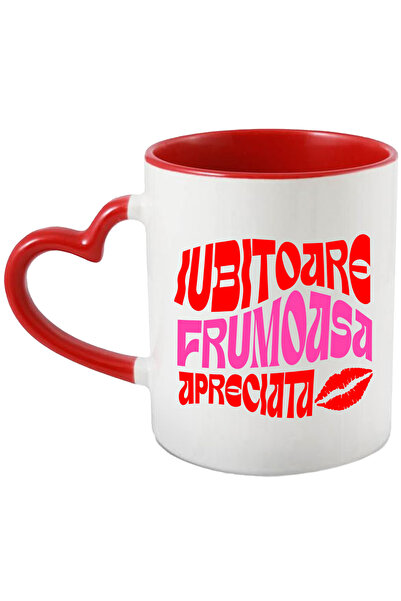 StoryGift Romania Cana cu Text Bizar Colorat femeie Iubitoare Fericita Apreci...