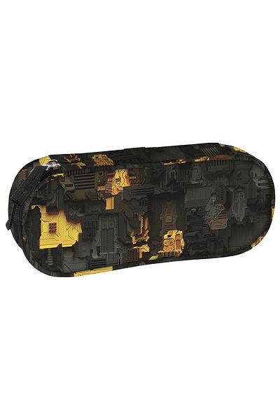 zola Unequipped pencil case model Mecha, 1 zipper, 1 compartment, organizer, mesh pocket, 23x9x5 cm