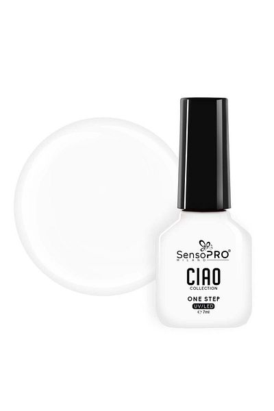 SensoPRO Milano Oja semipermanentă într-un singur pas, Colecția Ciao - White Shine 7ml