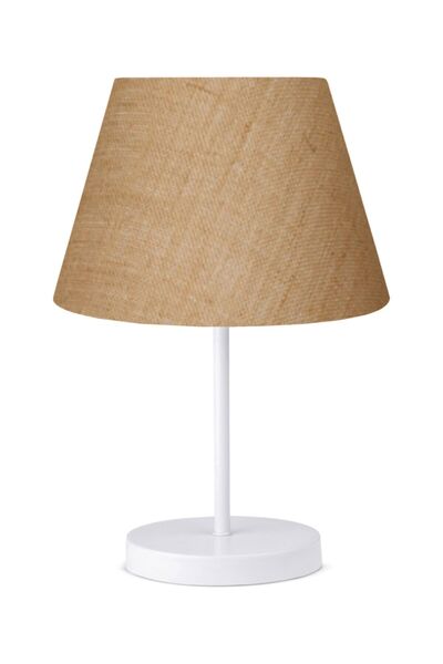 HOMİNG Jute Fabric White Body Lampshade Ayd-3120