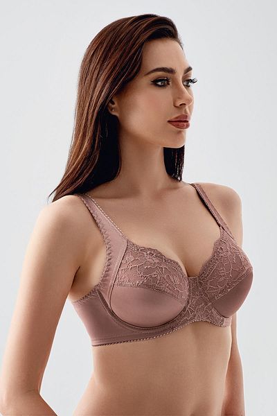 C&City Lace Detailed Minimizer Bra C12305 Mink
