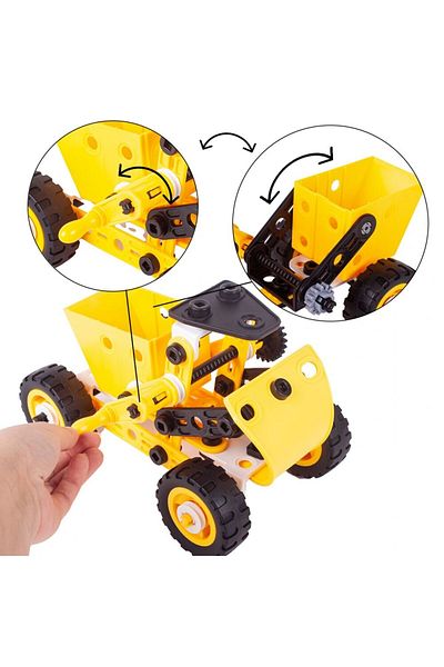 zola 8 in 1 vehicle construction set, 100 pieces, storage box