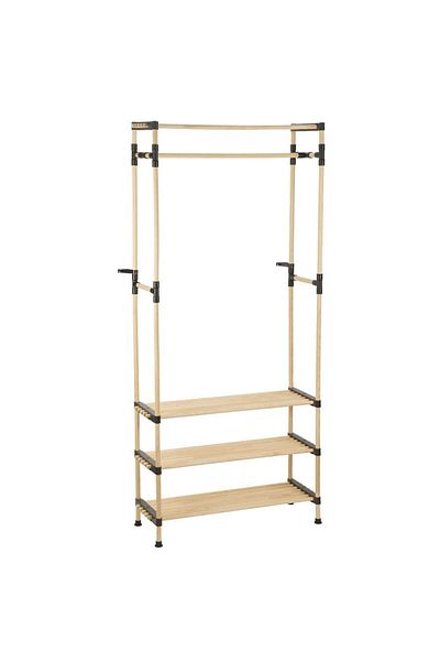 Quasar & Co. Quasar&Co.® universal modular shelf, shelving unit with shelves for clothes and shoes, wood, 77x28x164 cm