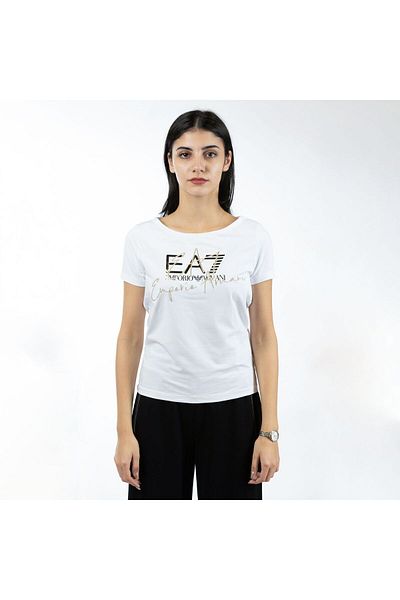 EA7 Emporio Armani EMPORIO ARMANI EA7 T-shirt for women TRAIN LOGO SERIES W HANDWRITTEN TEE COSSOVER.
