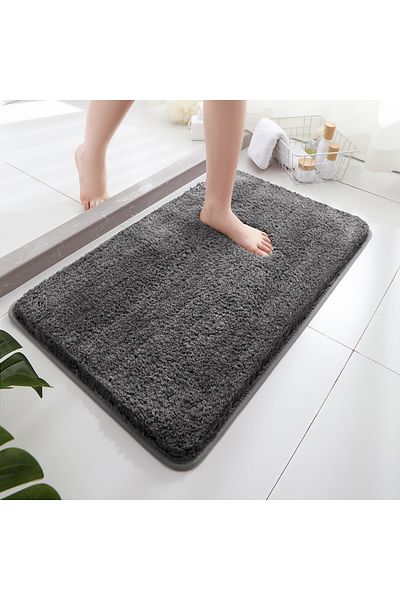 Choice 500MMx800MM Dark gray Soft Comfortable Thick Plush Floor Mat,Bathroom Floor Rug,Bedroom Carpet,Livin