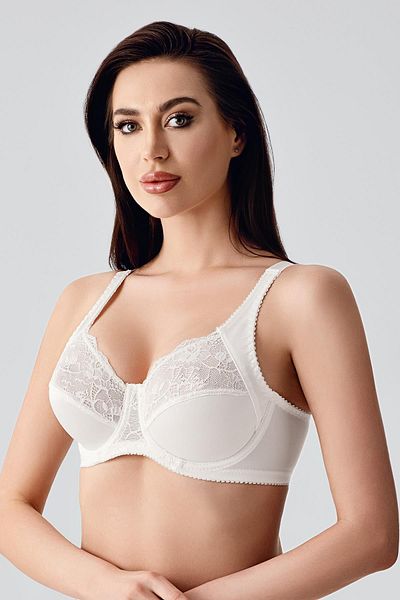 C&City Lace Detailed Minimizer Bra C12305 Ecru