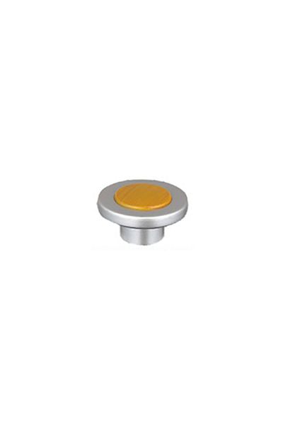 flores Round plastic furniture knob, 1103-01, oak