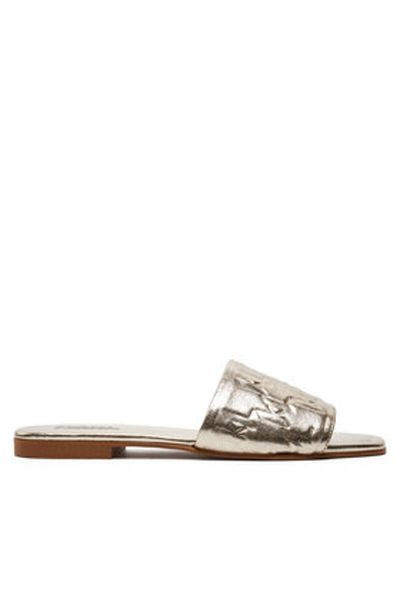 Karl Lagerfeld Flip-flops aurii pentru femei KARL LAGERFELD-KL85400 0GD GOLD LTHR