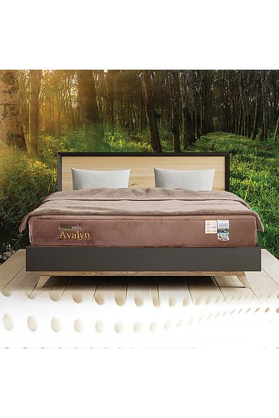 BACK COMFORT Aveline Natural Latex Mattress | 100% Organic Latex| Spine Support| Antibacterial & Eco-Friendly