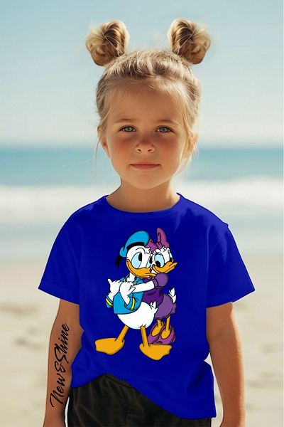 New Shine TRIOC OVERSIZE IMPRIMAT PENTRU COPII DAISY DUCK DONALD DUCK