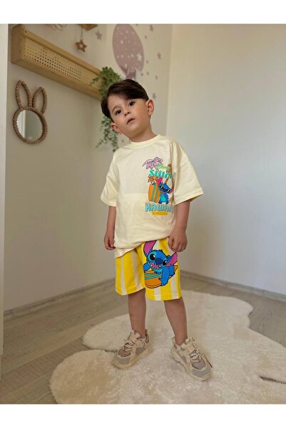 Blippi Stitch Character Cotton Shorts Double Set