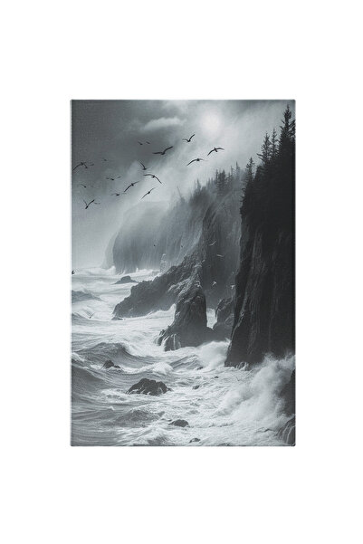 StoryGift Romania Tablou Canvas: Furtuna De Pe Mare Păsările Speriate Zboara ...