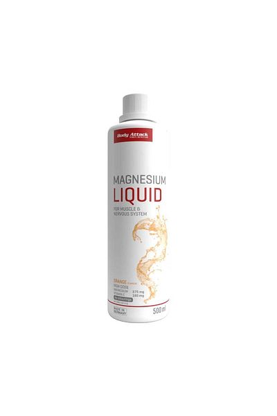 Body Attack Magneziu lichid, 500ml, Body Attack, Supliment alimentar pentru sanatate Orange
