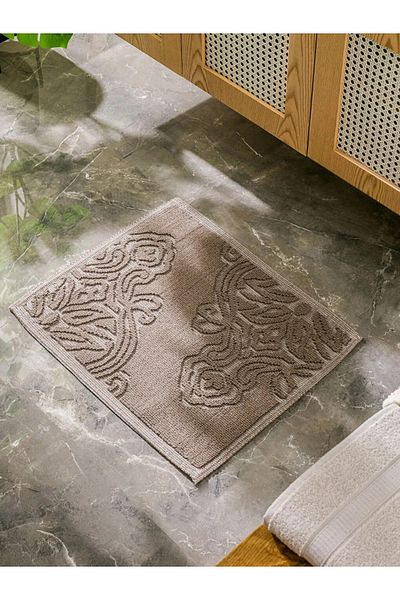 LC Waikiki Lcw Home Brown Self Patterned Bath Mat 50X60 cm