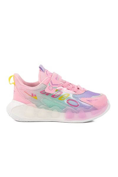 AYAKMOD Pink Velcro Mesh Girl's Sports Shoes 2480 F