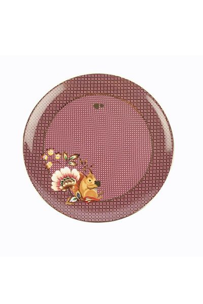 Le Atölye Magenta 4 Piece Cake Plate 20cm