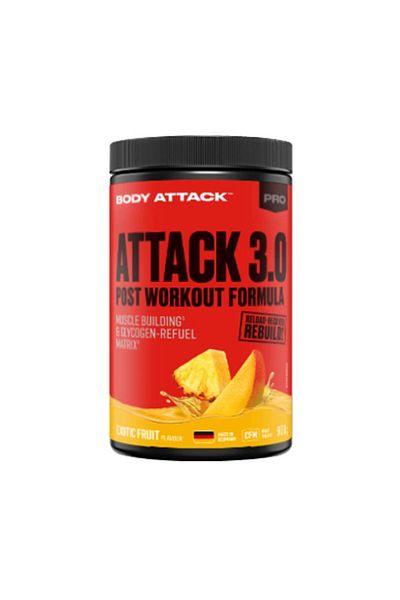 Body Attack Post Attack 3.0 pudra, 900g, Body Attack, Supliment alimentar post-workout Orange