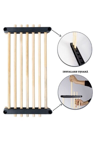 Quasar & Co. Universal Modular Shelf, Shelving Unit With Shelves For Clothes And Shoes, Wood, 77x28x164 Cm, Natural