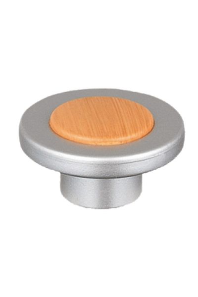 flores Round plastic furniture knob, 1103-03, beech