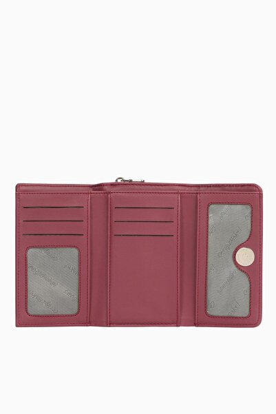CENGİZ PAKEL Cengiz Pakel Medium Size Magnetic Women's Wallet/Portfolio - 65218 - Plum