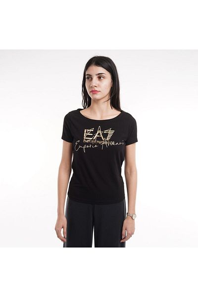 EA7 Emporio Armani EMPORIO ARMANI EA7 T-shirt for women TRAIN LOGO SERIES W HANDWRITTEN TEE COSSOVER.