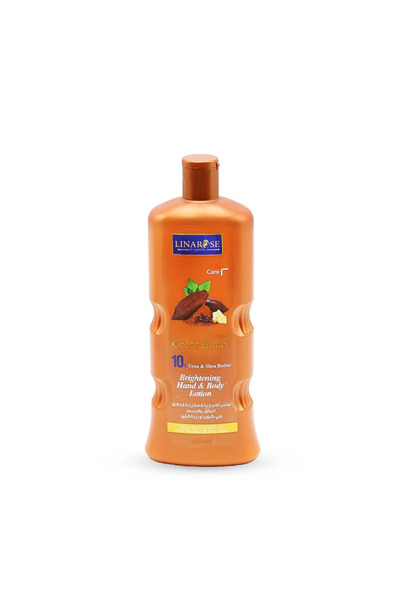 Linarose لينا روز لوشن تفتيح الجسم واليدين بخلاصة زبدة الكاكاو - 600 مل