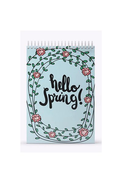 My Mia Art Hello Spring 12x17 Σημειωματάριο χωρίς γραμμή